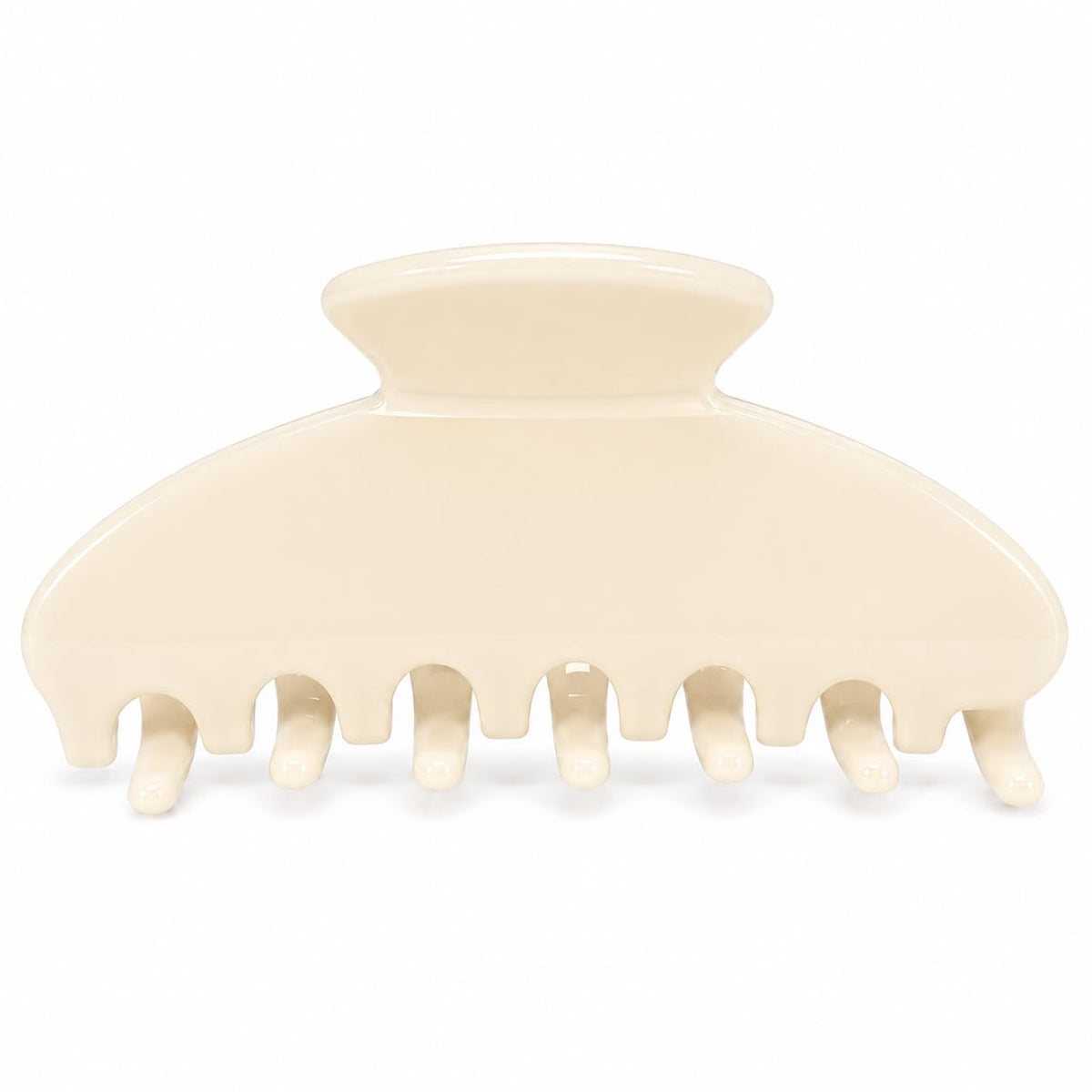 Large Claw Clips | Polka Dot | 3.9-Inch Acrylic, Yellow, 1 Pack