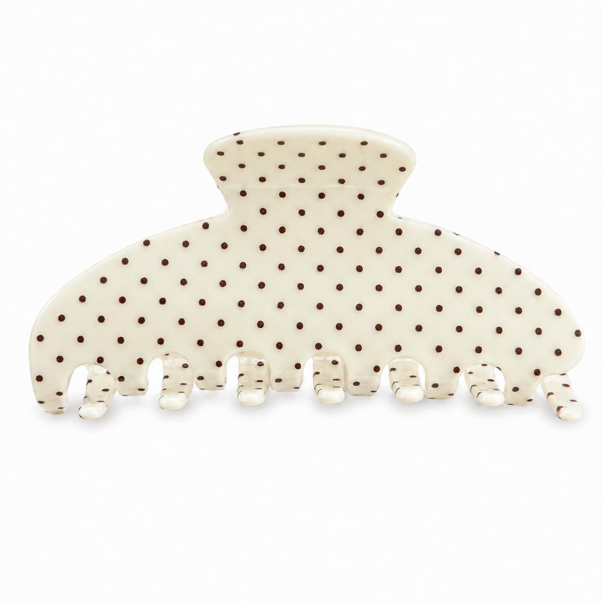 Large Claw Clips | Polka Dot | 3.9-Inch Acrylic, Yellow, 1 Pack