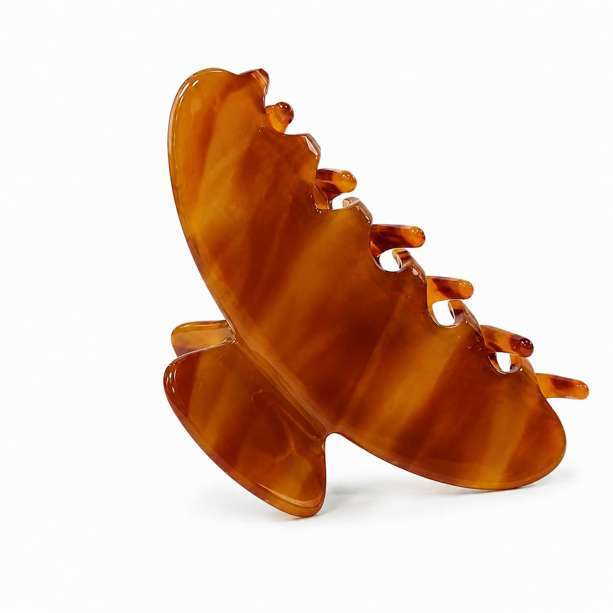 Acetate Hair Claw Clips for Women, Tortoise Shell or Polka Dot Large Hair Clips Strong Hold Hair Claws Gift Box Pack (Blue-1pcs)