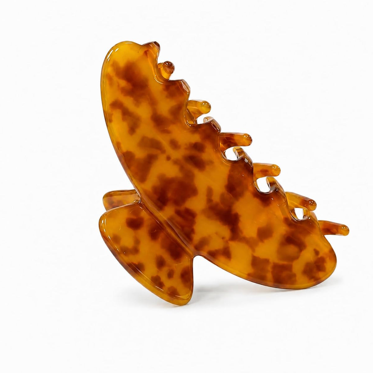 Acetate Hair Claw Clips for Women, Tortoise Shell or Polka Dot Large Hair Clips Strong Hold Hair Claws Gift Box Pack (Blue-1pcs)