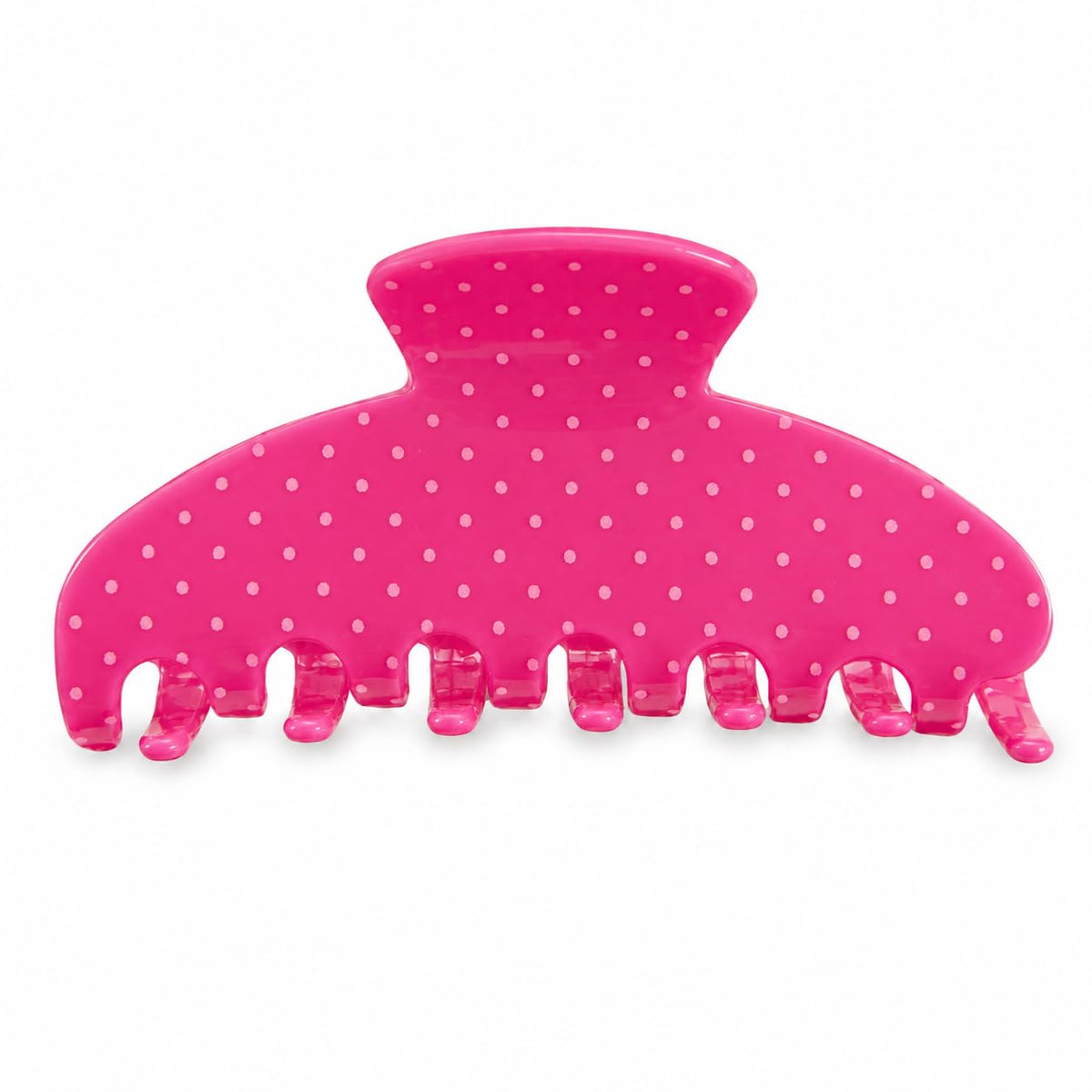 Large Claw Clips | Polka Dot | 3.9-Inch Acrylic, Yellow, 1 Pack