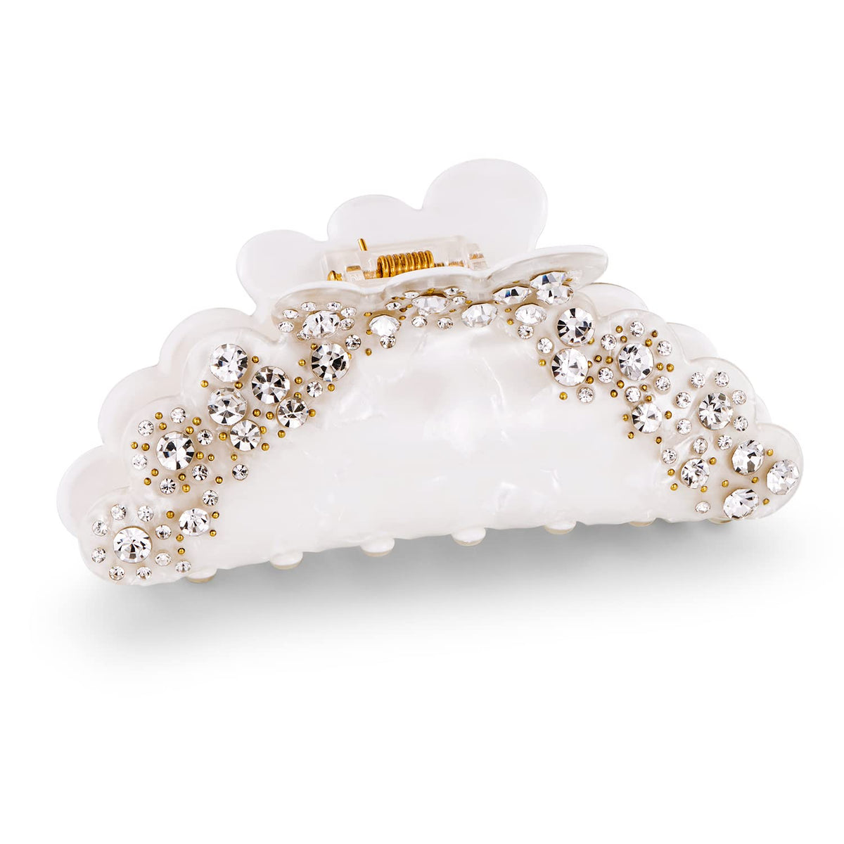 LILIE&WHITE Acrylic Hair Clips Claws For Women With The Rhinestone Pattern In Red Cherry Shape Hair Clip For Thick Hair Hair clips for styling sectioning 1PC