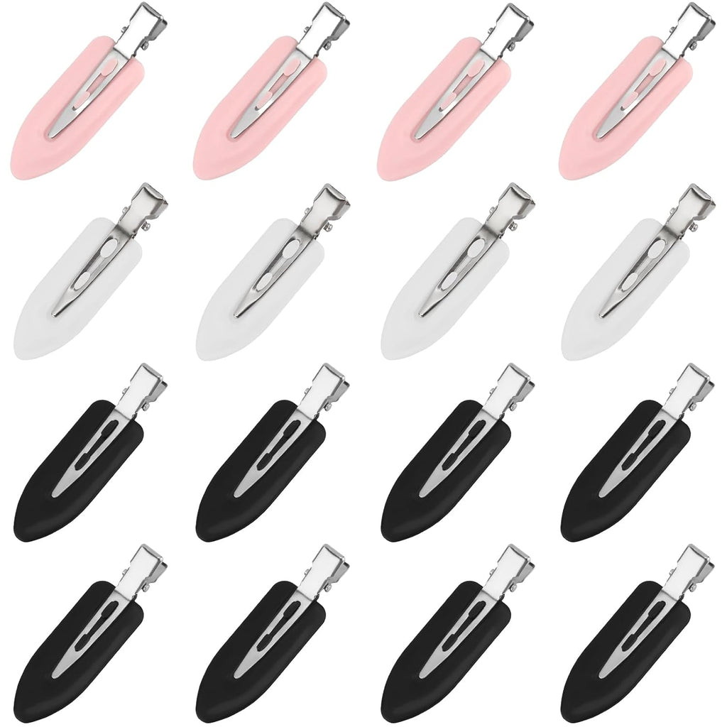 16Pcs Creaseless Hair Clips No bend or Dent No Crease Hair Bang Clip for Makeup Application Flat Hair Clips for Styling Women and Girls Makeup Accessories