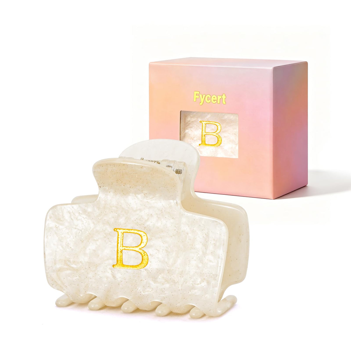 Gifts for Women Teen Girls,Small Initial Hair Clips - Tortoise,A