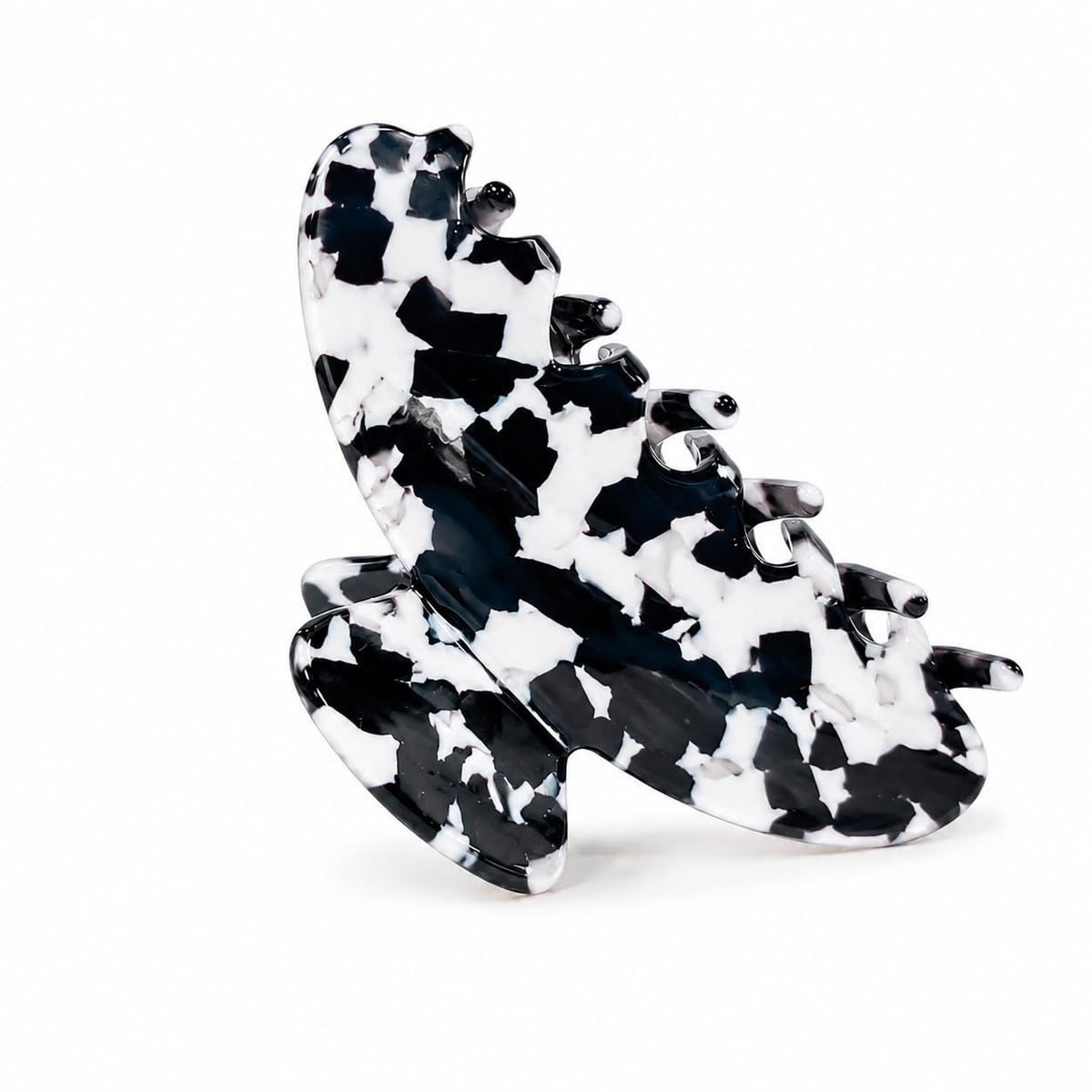Acetate Hair Claw Clips for Women, Tortoise Shell or Polka Dot Large Hair Clips Strong Hold Hair Claws Gift Box Pack (Blue-1pcs)