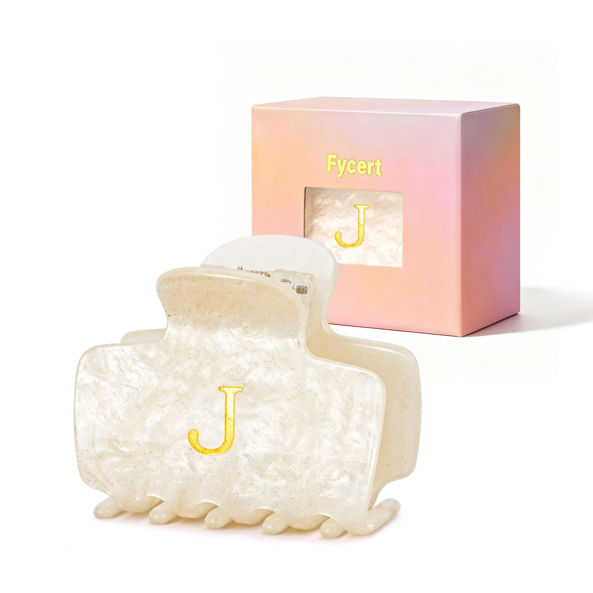 Gifts for Women Teen Girls,Small Initial Hair Clips - Tortoise,A