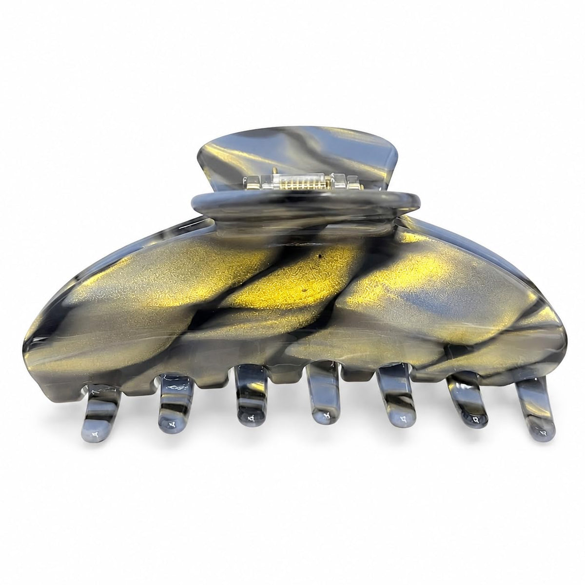 Large Claw Clip | All Styles | Acetate Secure Grip, Amber, 1 Pack