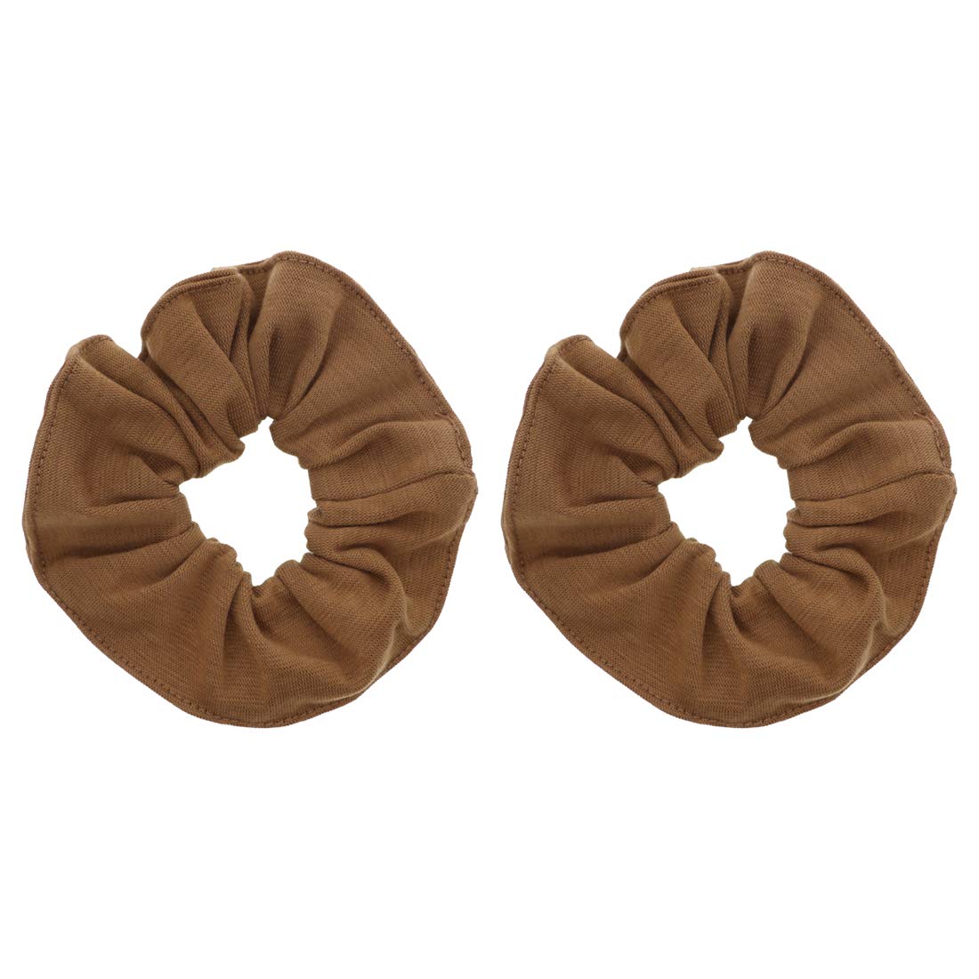 Motique Accessories Large Scrunchies for Thick Hair, 2 Pack, Black