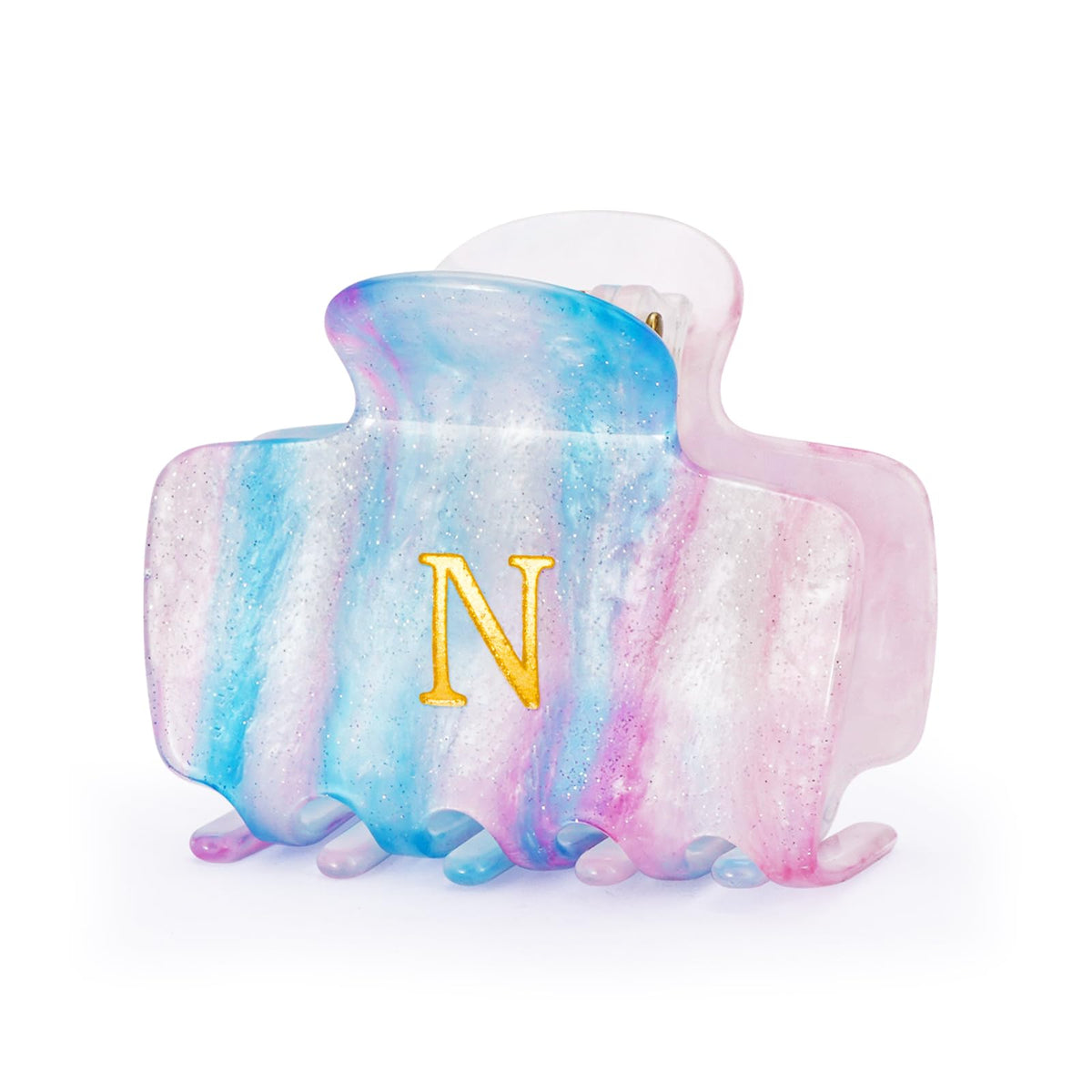 Gifts for Women Teen Girls,Small Initial Hair Clips - Lavender,A