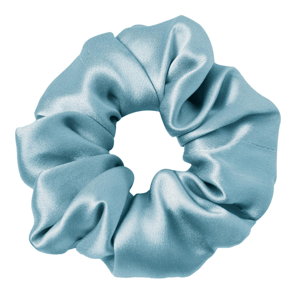 LilySilk Silk Hair Scrunchy, 100% Mulberry Silk Ponytail Holder, Frizz & Breakage Prevention, No Damage, Dark Green, 1 Count