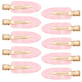 10 Pcs No Crease Hair Pins Flat Hair Makeup Clips Cute No Bend Accessories Small Duck Barrettes for Women Teen Girls Thin Fine Curly Styling Sectioning (White)