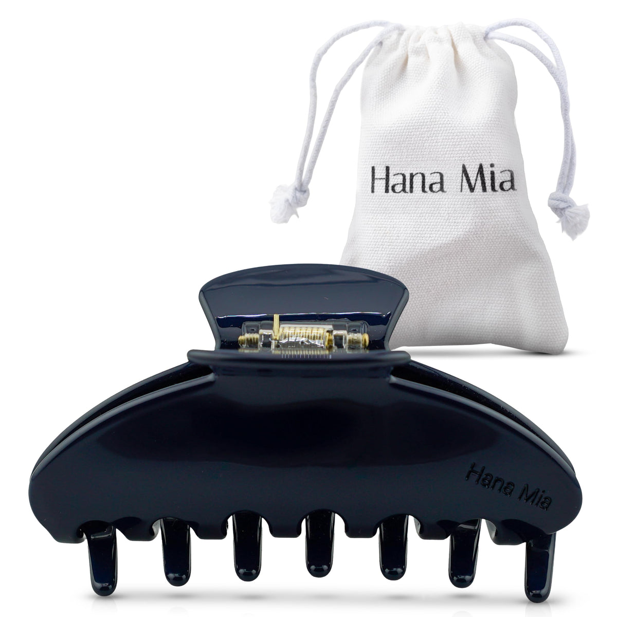 Luxury Black Claw Clip for Women | Our Large 4 Inch Hair Clip Creates Beautiful Half Ups, Secure Updos & Chic Daily Styles | Premium Acetate Claw with Secure Hold & Snag Free Teeth for Easy Styling