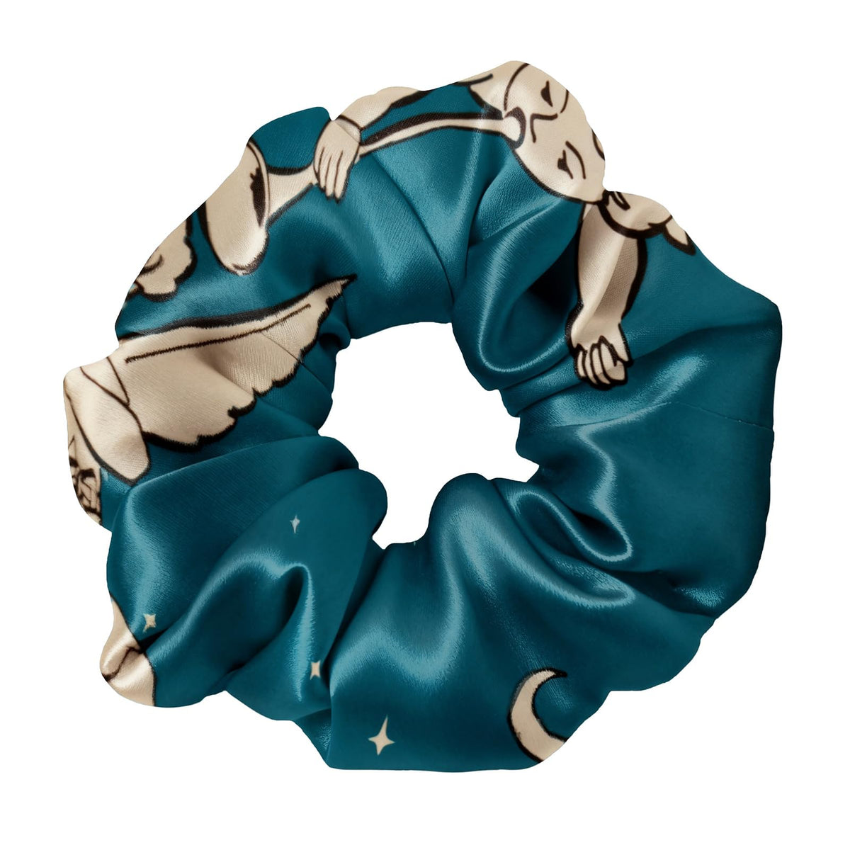 LilySilk Hair Tie, 100% Mulberry Silk Hair Scrunchies for Frizz & Breakage Prevention, Elastic Silk Ponytail Holders, 1Pc, Ivory