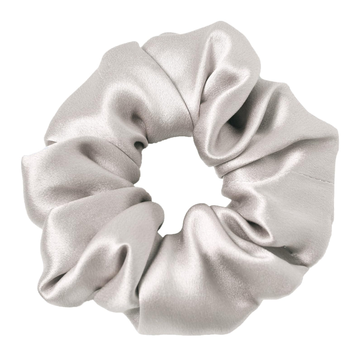 LilySilk Hair Tie, 100% Mulberry Silk Hair Scrunchies for Frizz & Breakage Prevention, Elastic Silk Ponytail Holders, 1Pc, Ivory