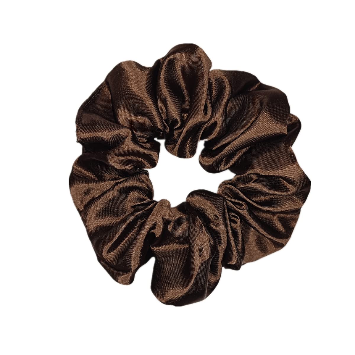 Sufermoe 6 Pcs Satin Silk Hair Scrunchies, 6 Classic Colors, Soft Hair Ties, Fashion Hair Bands, Hair Bow Ropes, Hair Elastic Ponytail Holders for Women and Girls, 4.5 Inch