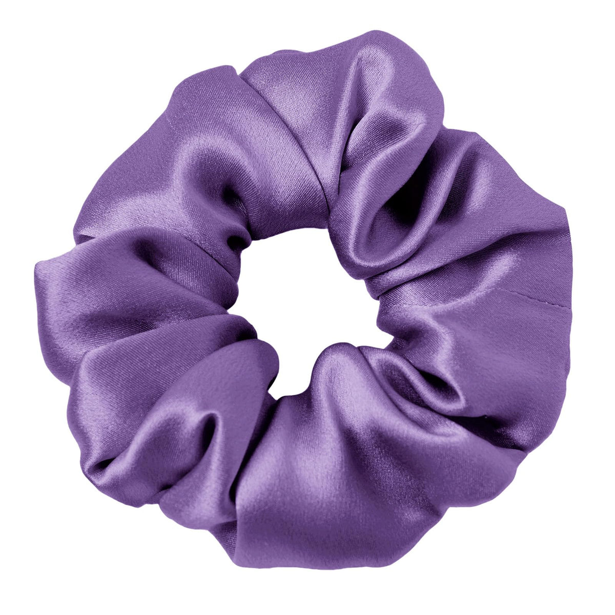 LilySilk Silk Hair Scrunchy, 100% Mulberry Silk Ponytail Holder, Frizz & Breakage Prevention, No Damage, Dark Green, 1 Count