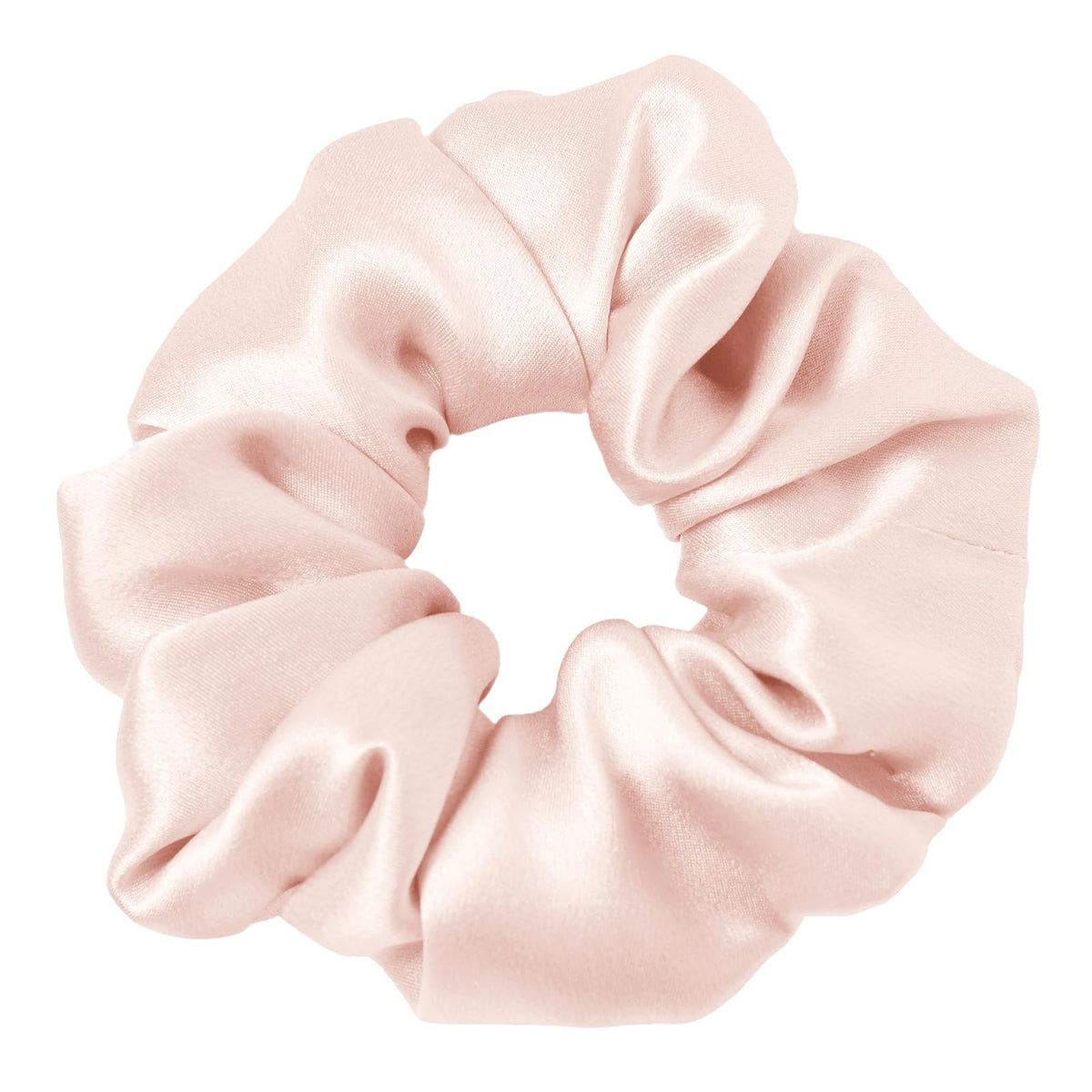 LilySilk Silk Hair Scrunchy, 100% Mulberry Silk Ponytail Holder, Frizz & Breakage Prevention, No Damage, Dark Green, 1 Count