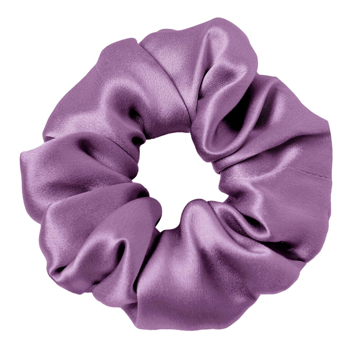 LilySilk Silk Hair Scrunchy, 100% Mulberry Silk Ponytail Holder, Frizz & Breakage Prevention, No Damage, Dark Green, 1 Count