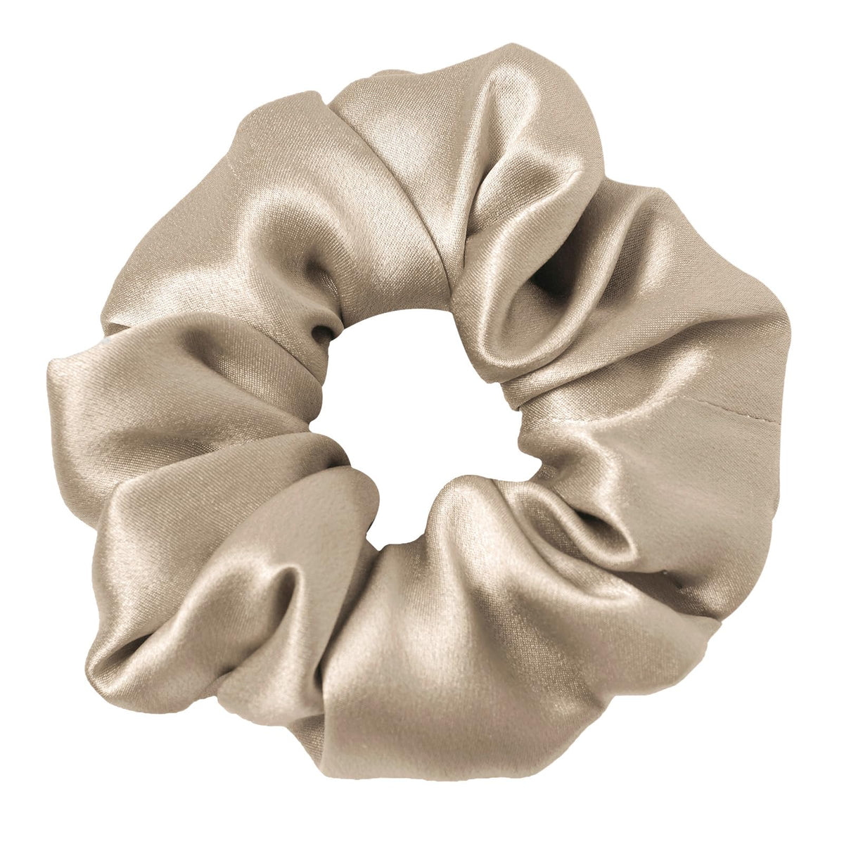 LilySilk Hair Tie, 100% Mulberry Silk Hair Scrunchies for Frizz & Breakage Prevention, Elastic Silk Ponytail Holders, 1Pc, Ivory