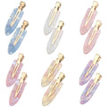 12 Pack Creaseless Hair Clips No Crease Hair Clips Colorful No Bend Hairclips Flat Duckbill Clip Flat Hairclip Alligator Hair-Barrette Makeup Hair-Clip Salon Hairstyle Accessories for Women Girls