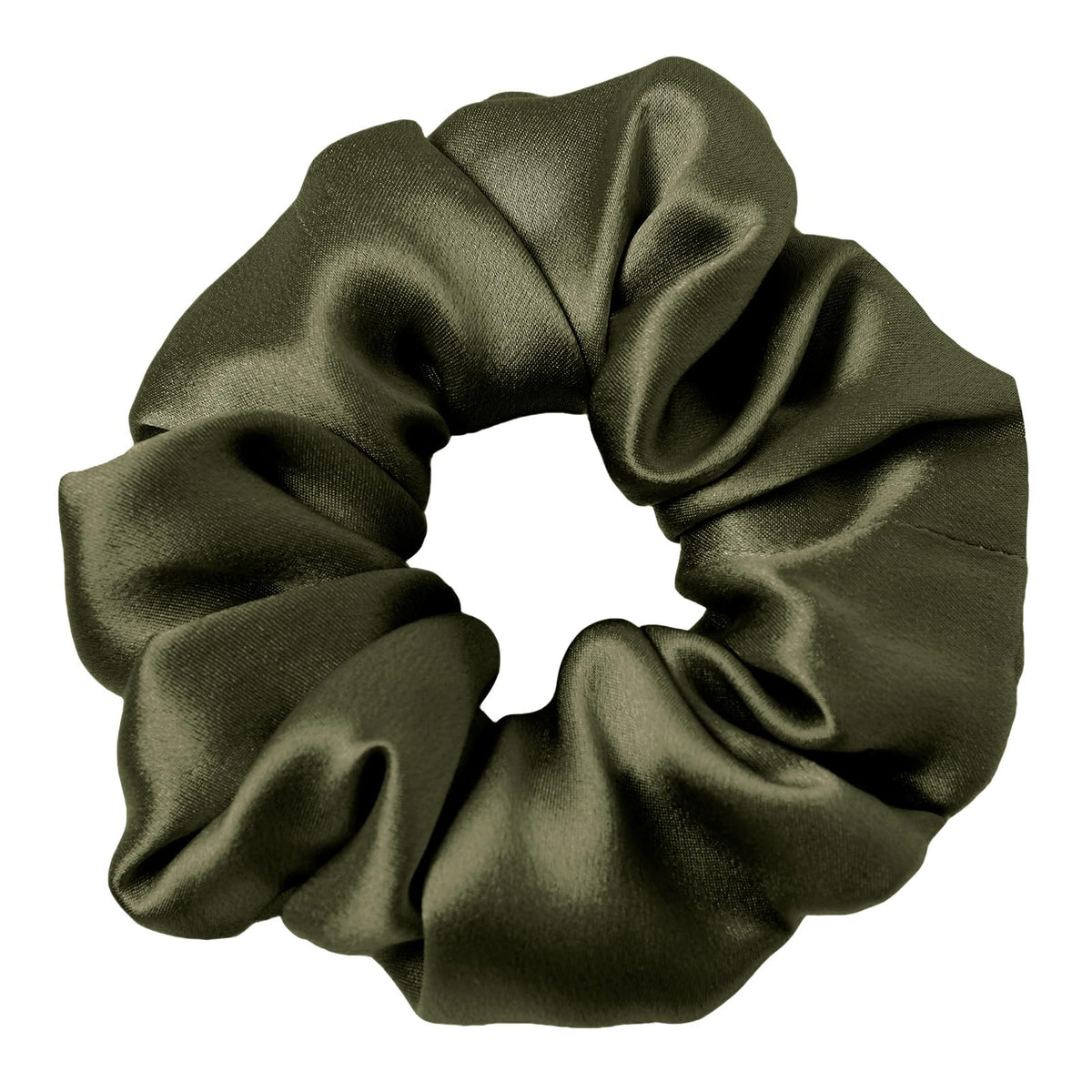 LilySilk Hair Tie, 100% Mulberry Silk Hair Scrunchies for Frizz & Breakage Prevention, Elastic Silk Ponytail Holders, 1Pc, Ivory