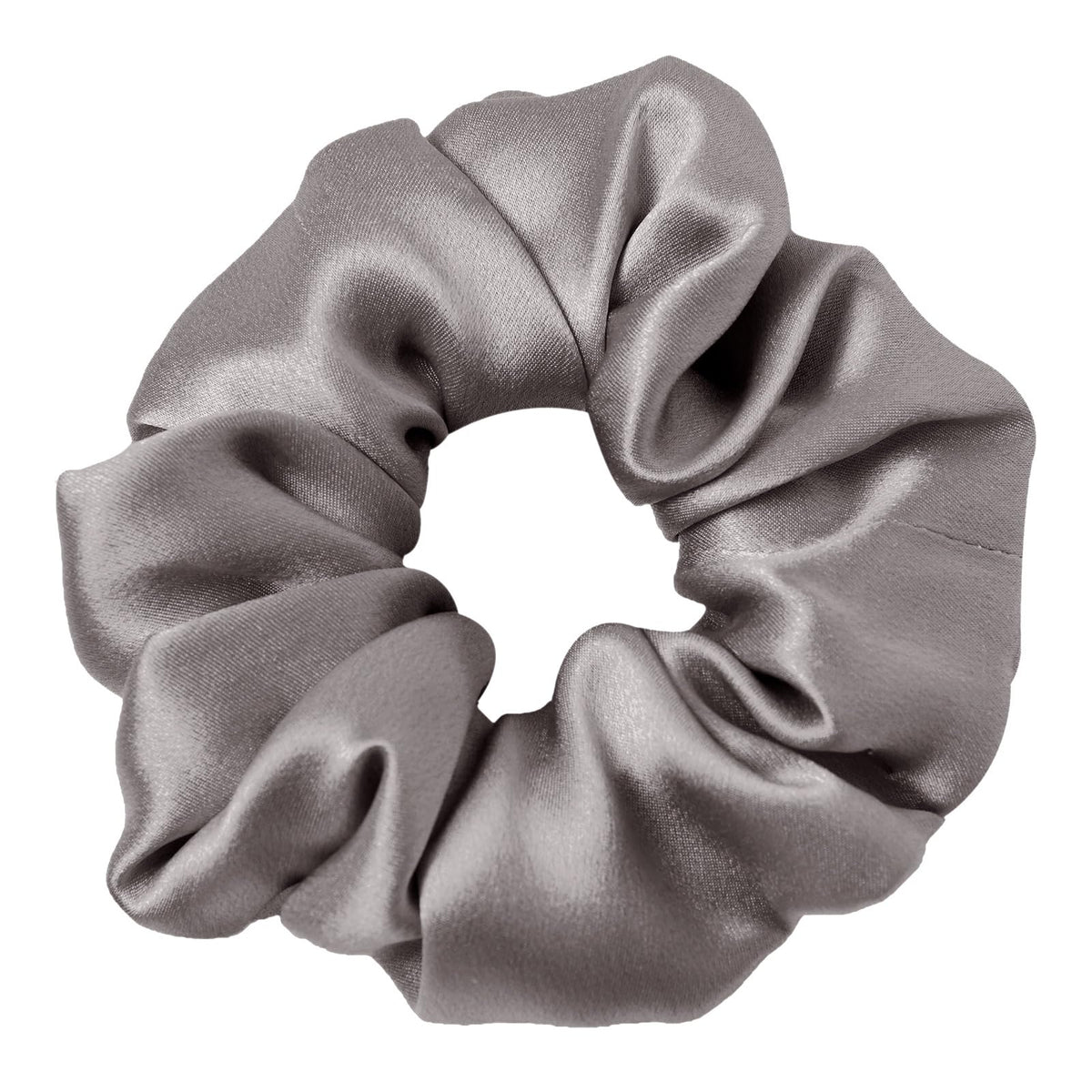 LilySilk Silk Hair Scrunchy, 100% Mulberry Silk Ponytail Holder, Frizz & Breakage Prevention, No Damage, Dark Green, 1 Count