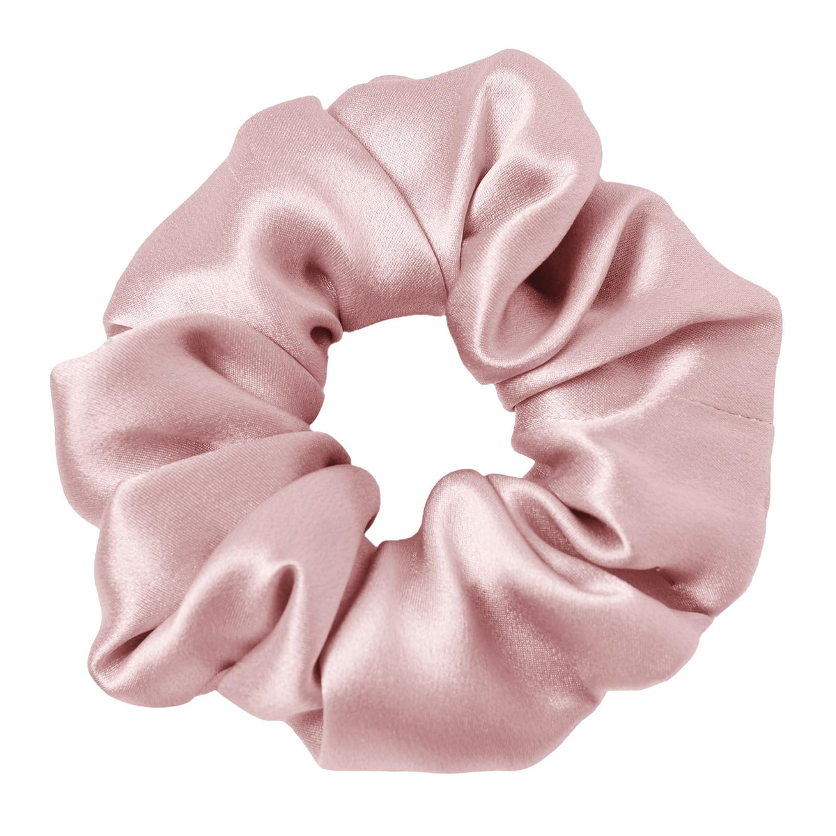 LilySilk Silk Hair Scrunchy, 100% Mulberry Silk Ponytail Holder, Frizz & Breakage Prevention, No Damage, Dark Green, 1 Count