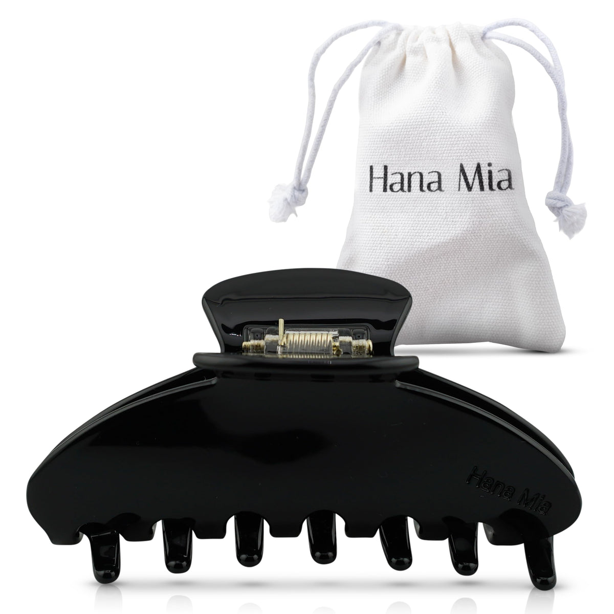 Luxury Navy Claw Clip for Women | Our Large 4 Inch Hair Clip Creates Beautiful Half Ups, Secure Updos & Chic Every Day Styles | Premium Acetate Claw with Secure Hold & Snag Free Teeth for Easy Styling