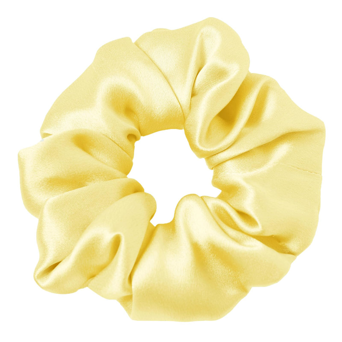 LilySilk Hair Tie, 100% Mulberry Silk Hair Scrunchies for Frizz & Breakage Prevention, Elastic Silk Ponytail Holders, 1Pc, Ivory
