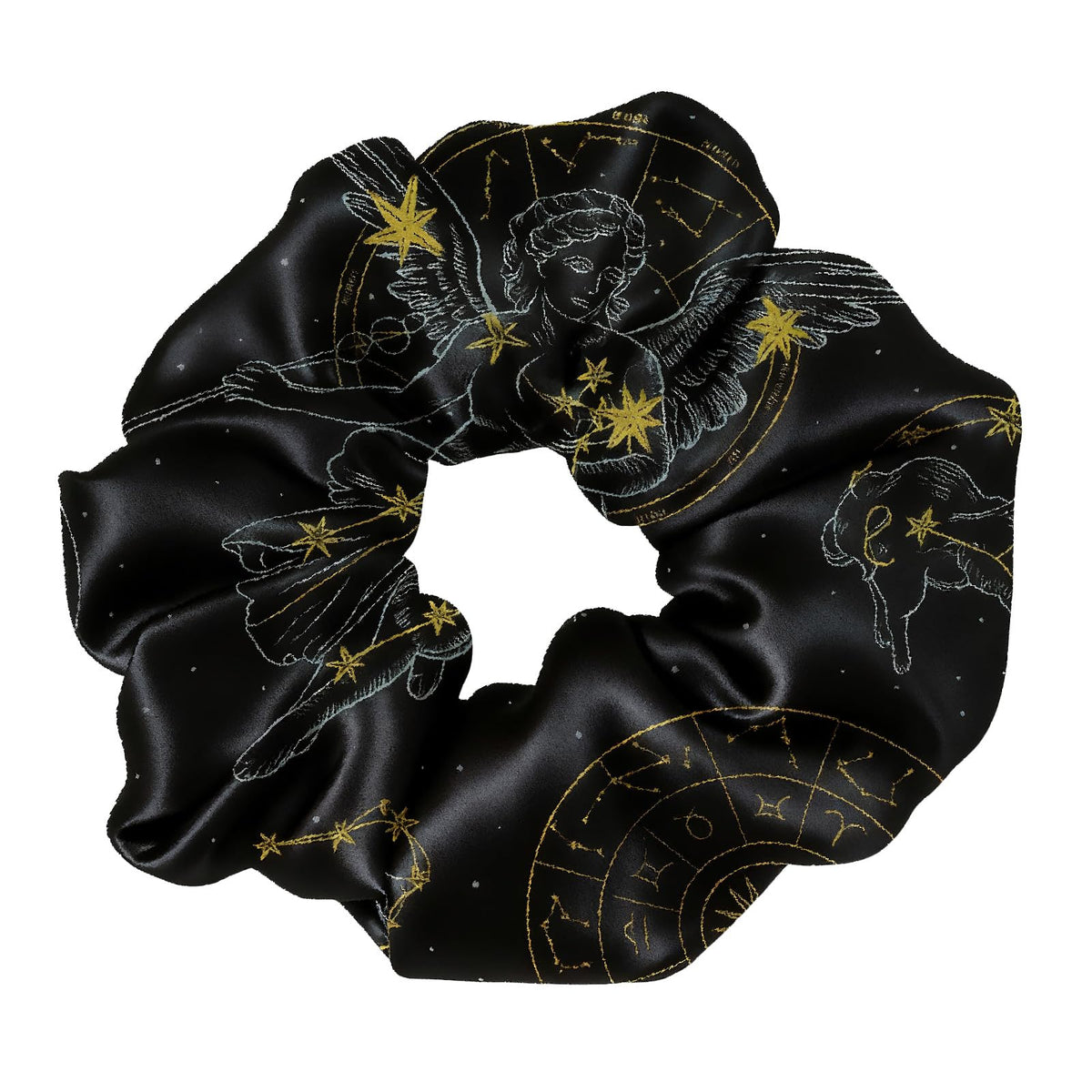 LilySilk Silk Hair Scrunchy, 100% Mulberry Silk Ponytail Holder, Frizz & Breakage Prevention, No Damage, Dark Green, 1 Count