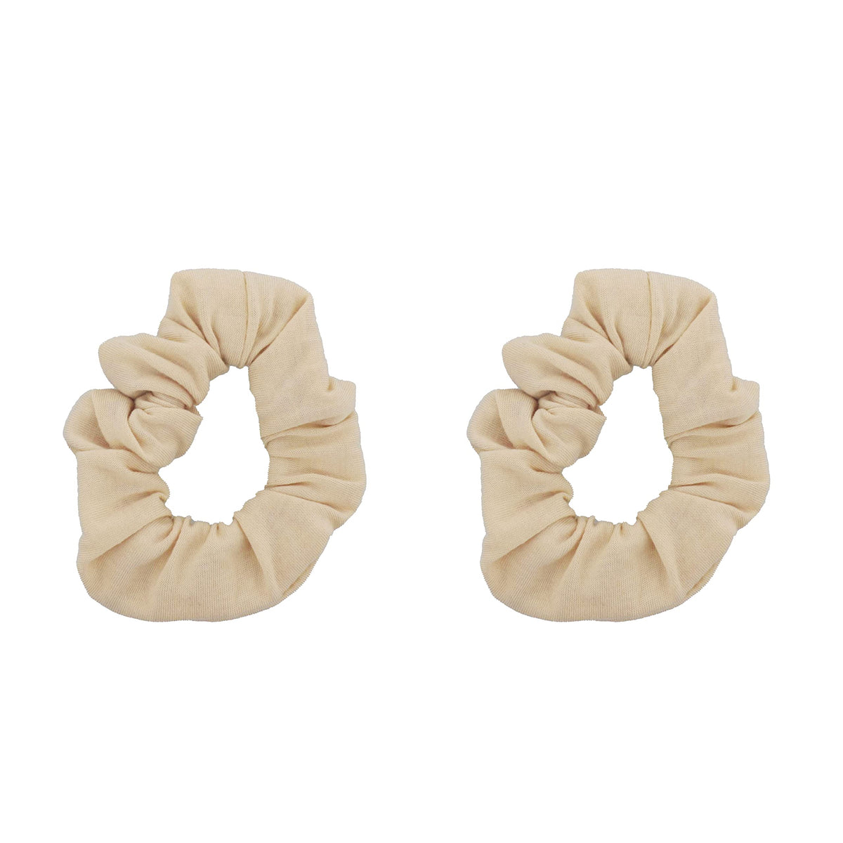 Motique Accessories Solid Scrunchies for Women, Set of 2, Navy Blue
