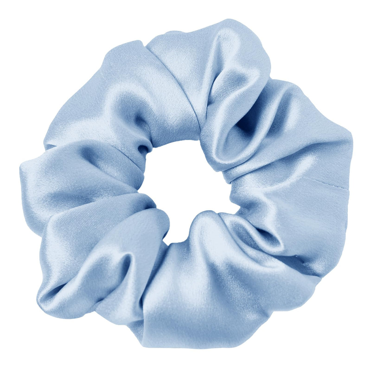 LilySilk Silk Hair Scrunchy, 100% Mulberry Silk Ponytail Holder, Frizz & Breakage Prevention, No Damage, Dark Green, 1 Count