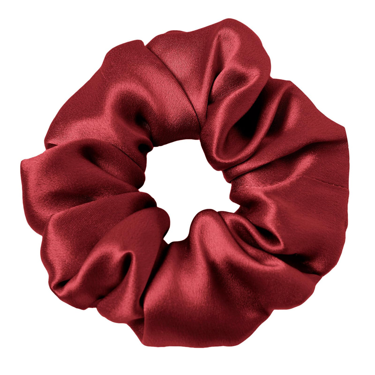 LilySilk Silk Hair Scrunchy, 100% Mulberry Silk Ponytail Holder, Frizz & Breakage Prevention, No Damage, Dark Green, 1 Count