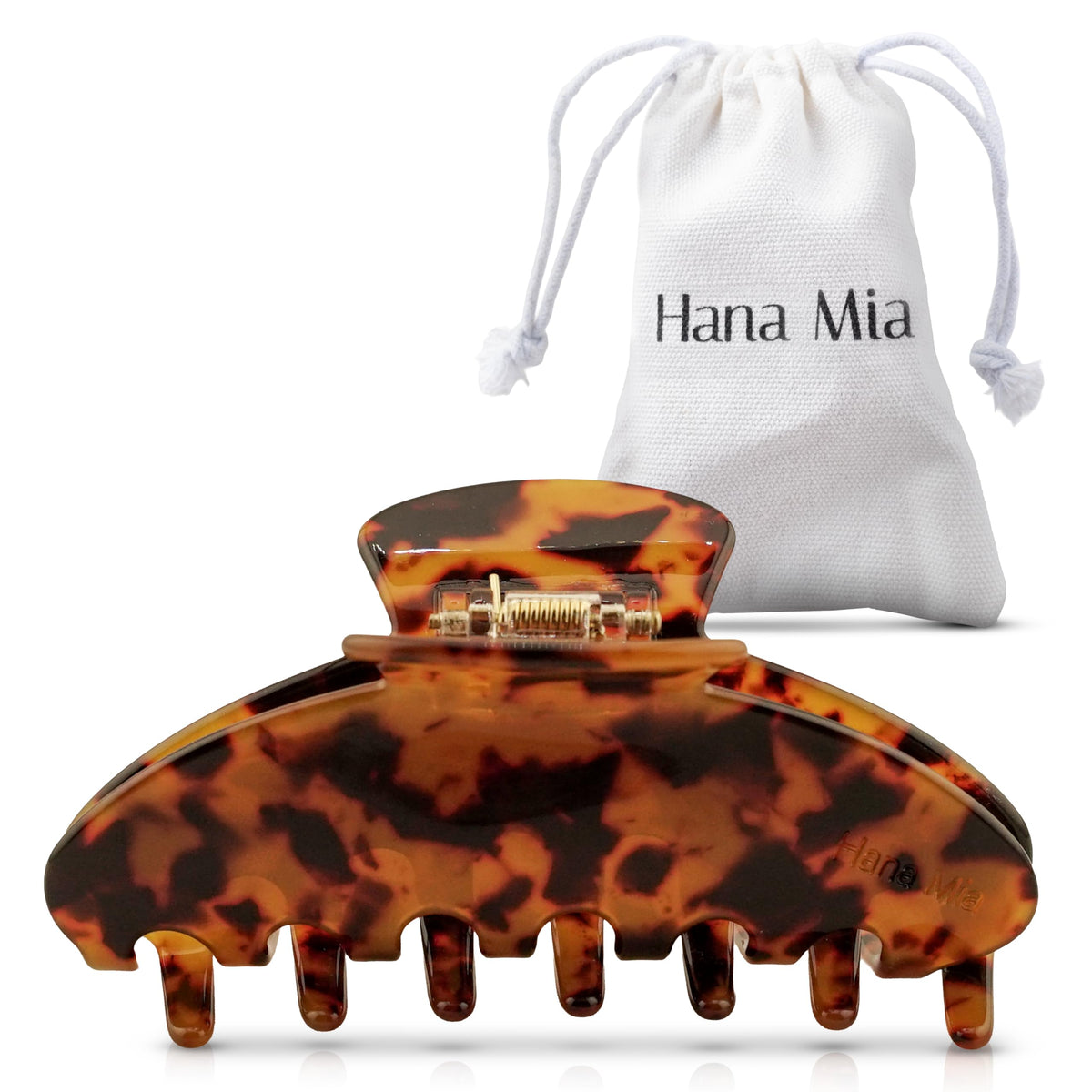 Luxury Navy Claw Clip for Women | Our Large 4 Inch Hair Clip Creates Beautiful Half Ups, Secure Updos & Chic Every Day Styles | Premium Acetate Claw with Secure Hold & Snag Free Teeth for Easy Styling