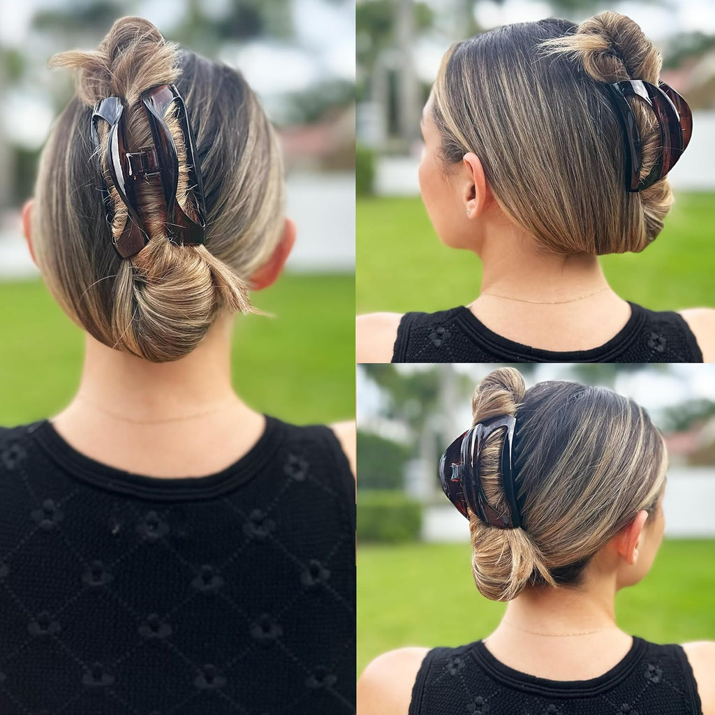 Camila Paris CP1561 French Hair Clip for Women Thick Hair for Long Curly Wavy Hair, Girls Hair Claw Clips Jaw, Durable Styling Big Claw Clip for Thick Hair, Strong Hold No Slip Grip, Made in France